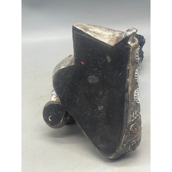 Native African Tribal Princess Queen Statue figure 10" embossed embellished READ - Picture 8 of 8